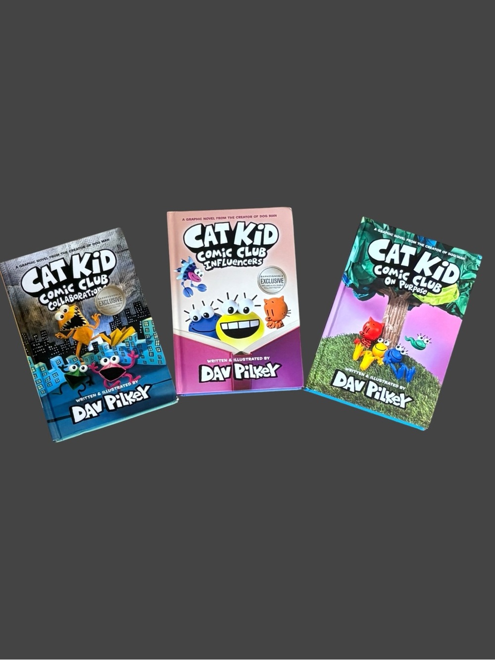Cat Kid Comic Club Hardcover Book Set by Dav Pilkey